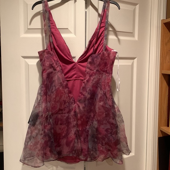 Magenta fusia mini dress - Picture 2 of 2